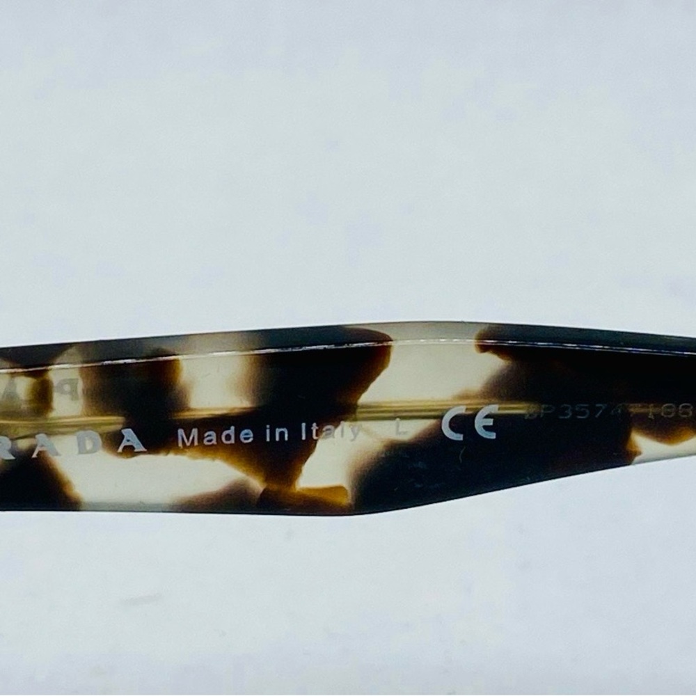 Authentic Prada VPR 18T Eyeglasses Black Havana Tortoise w/ Case Certified - Picture 6 of 8